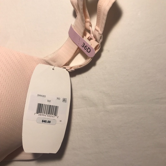 HANES ULTIMATE T-SHIRT SOFT WIREFREE MOLDED CUP CONVERTIBLE BRA SZ 36D NWT SOLD - Picture 7 of 8